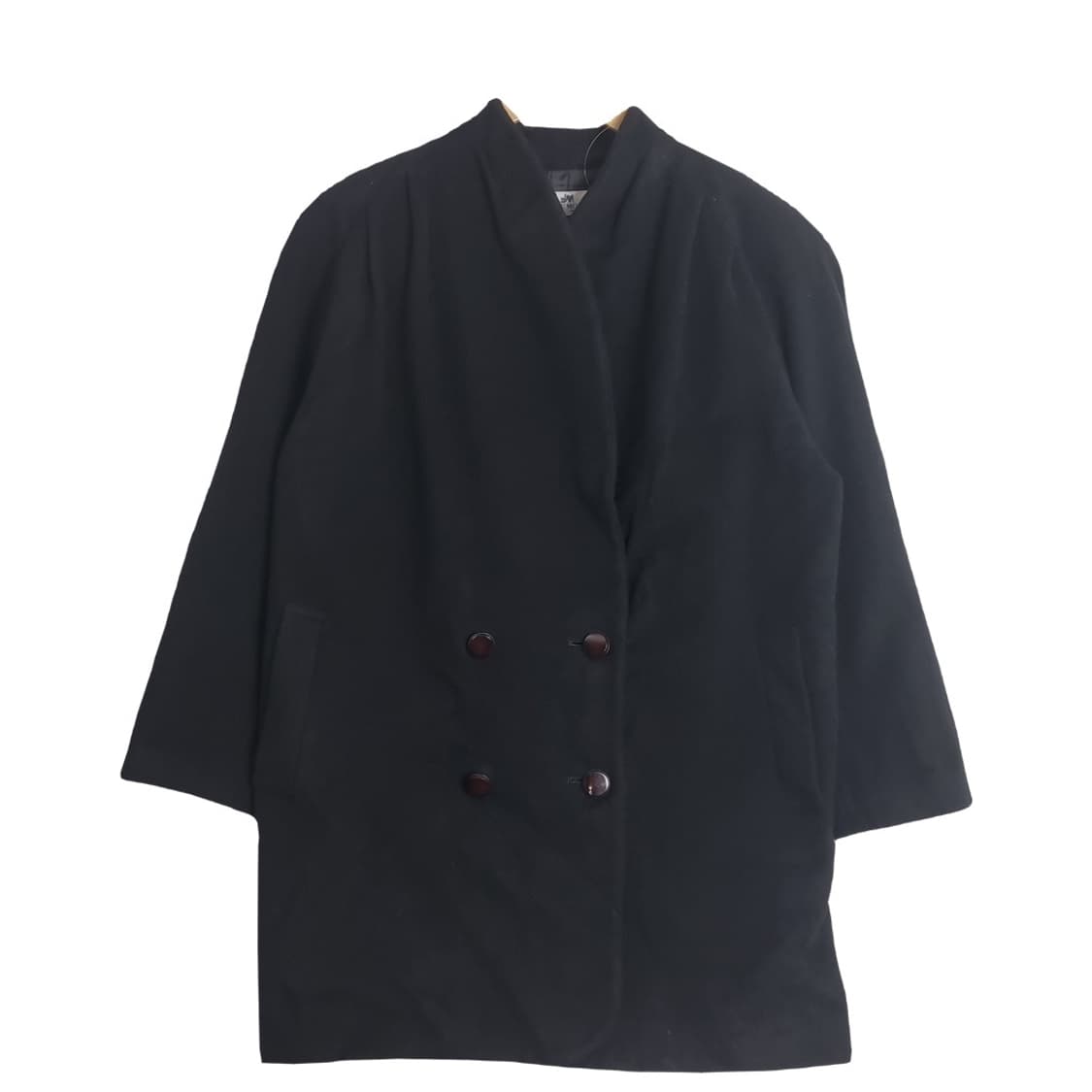 JANE MORE 빈티지 블랙 더블 코트 상품이미지1