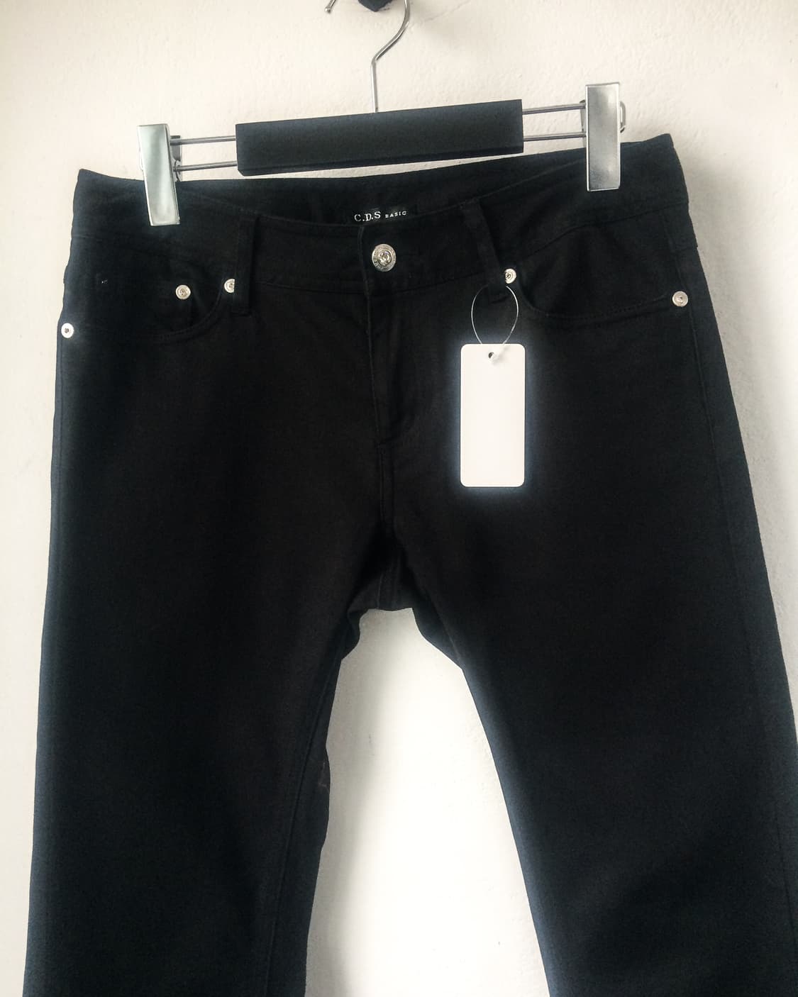 Black slim fit pants 상품이미지3
