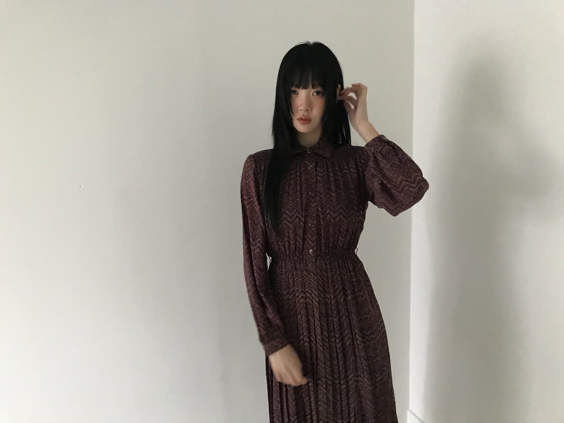 Oriental Pleats Shirts Dress 상품이미지6