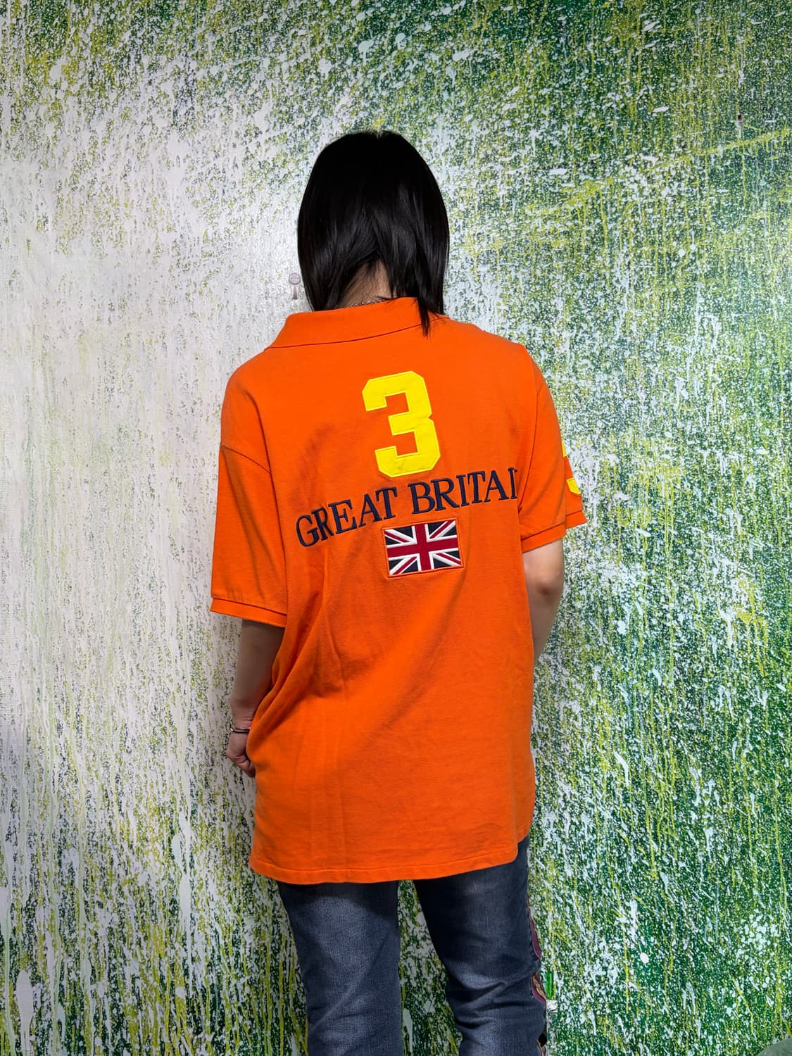폴로 빅포니 치프키프 영국 오렌지 반팔 카라 티셔츠 XXL 상품이미지4