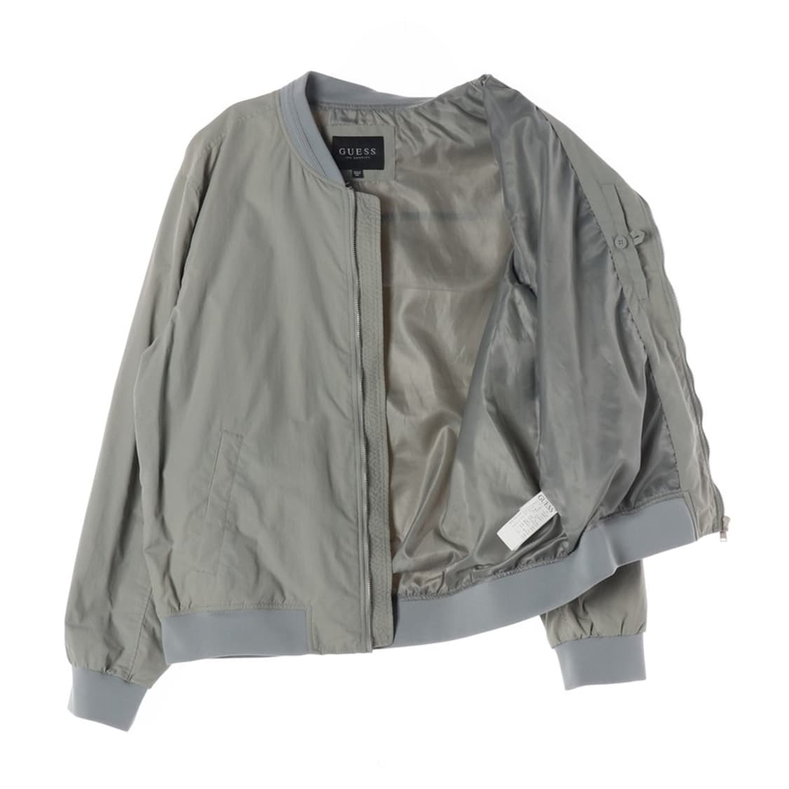 GUESS LA 삼각로고 미니멀 블루종 자켓 XXL 상품이미지2