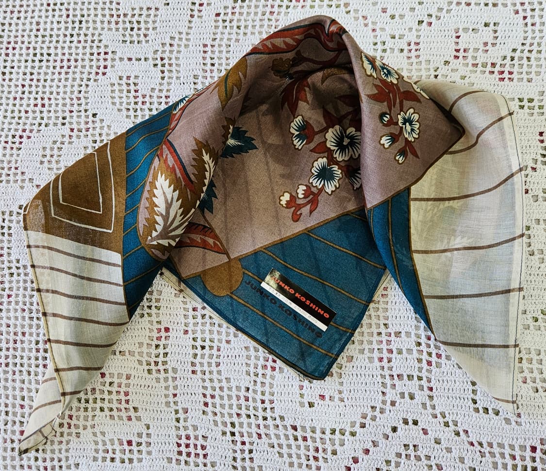 준코 코시노 플라워 패턴 손수건 3종 상품이미지7