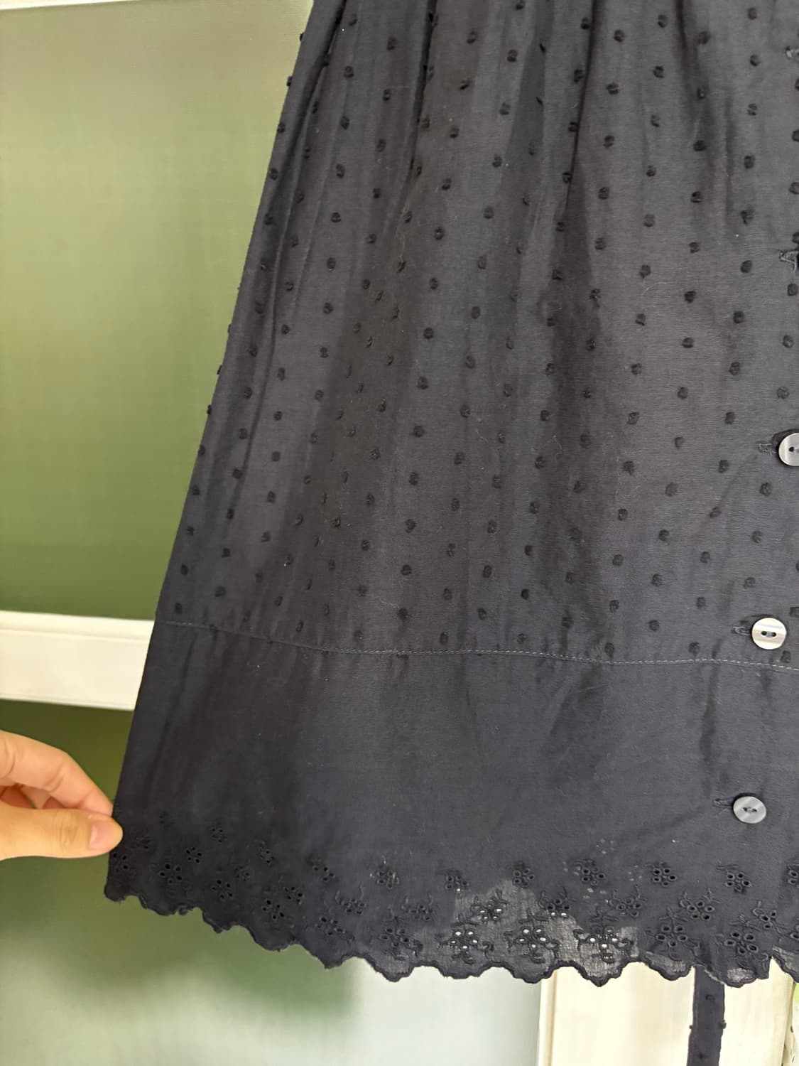 도트 반소매 블라우스 상품이미지6