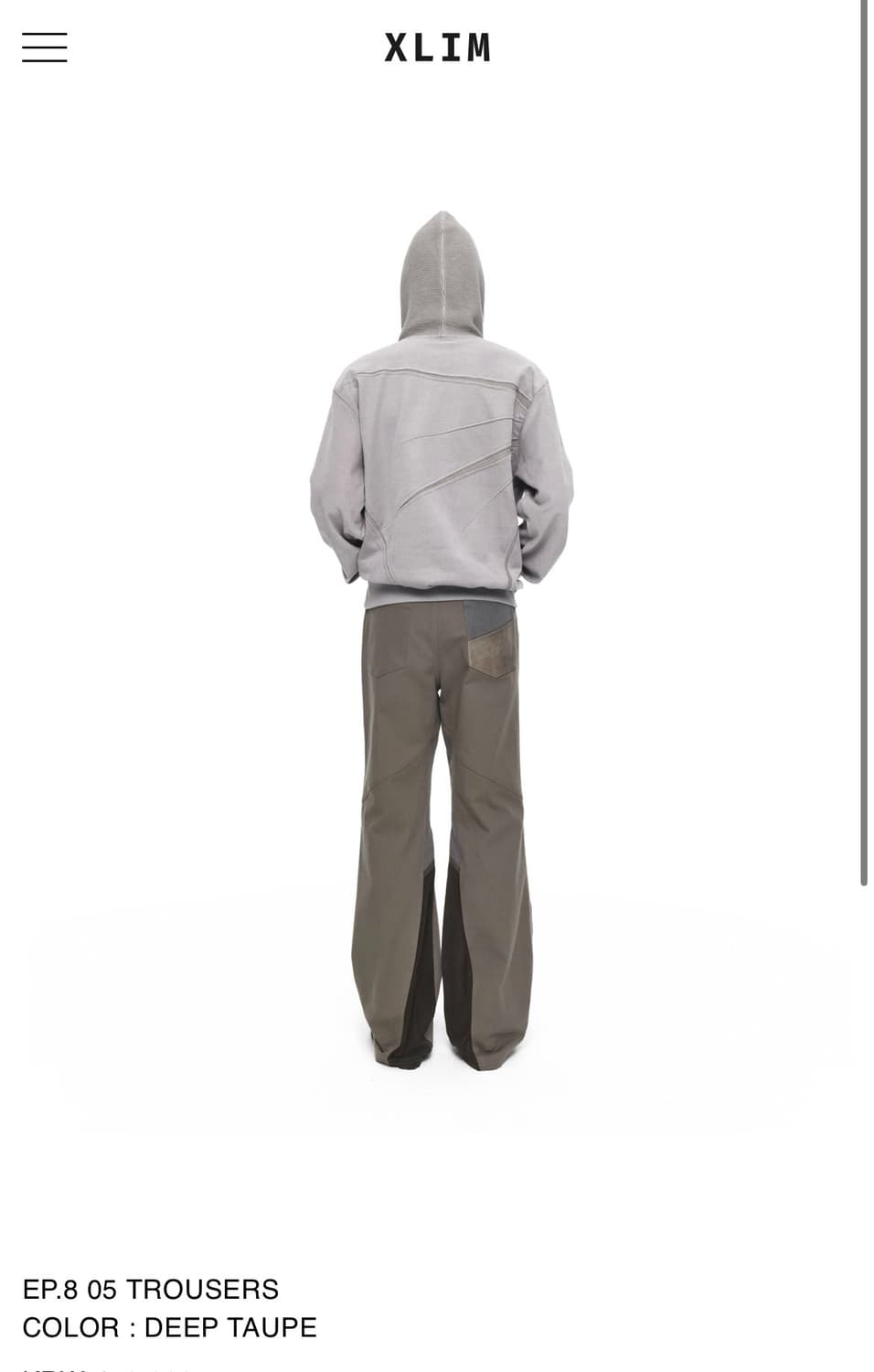 Xlim ep8 05 deep taupe trouser 상품이미지1