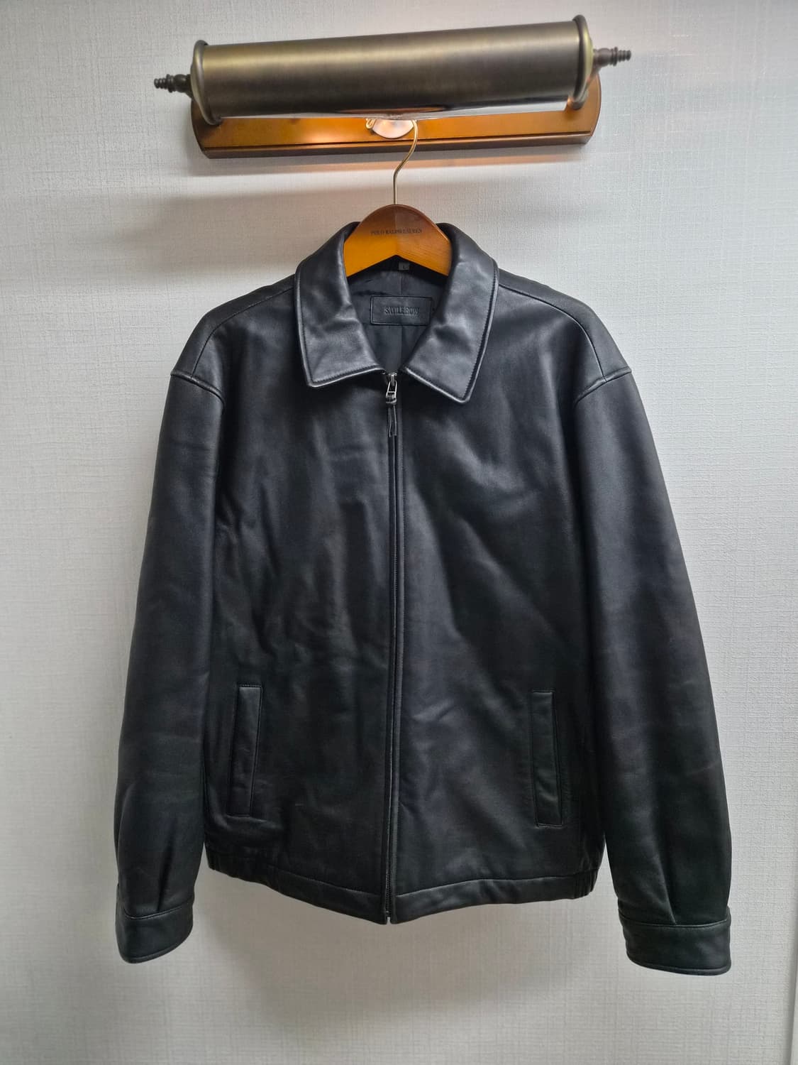 L/105) 새빌로우 빈티지 레더자켓 팝니다 상품이미지1