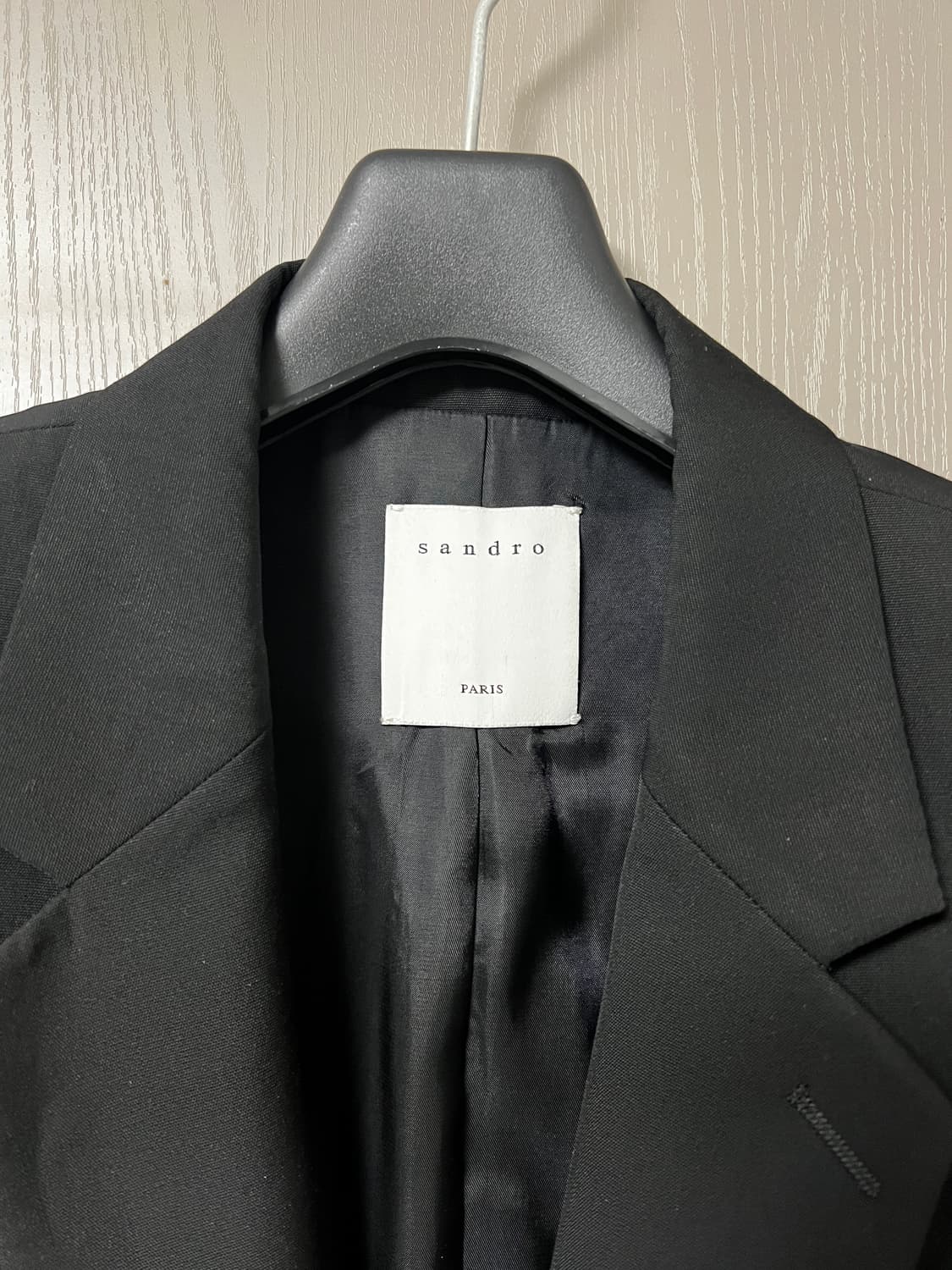 산드로 옴므 수트 셋업 블랙 상품이미지2