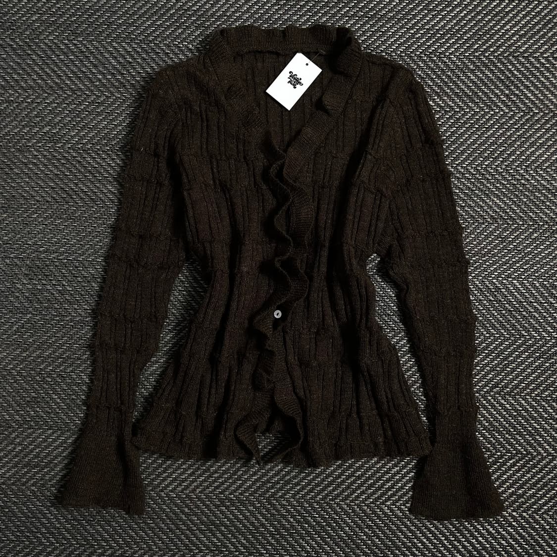 빈티지 우먼스 절개 디테일 가디건o 3976 상품이미지1