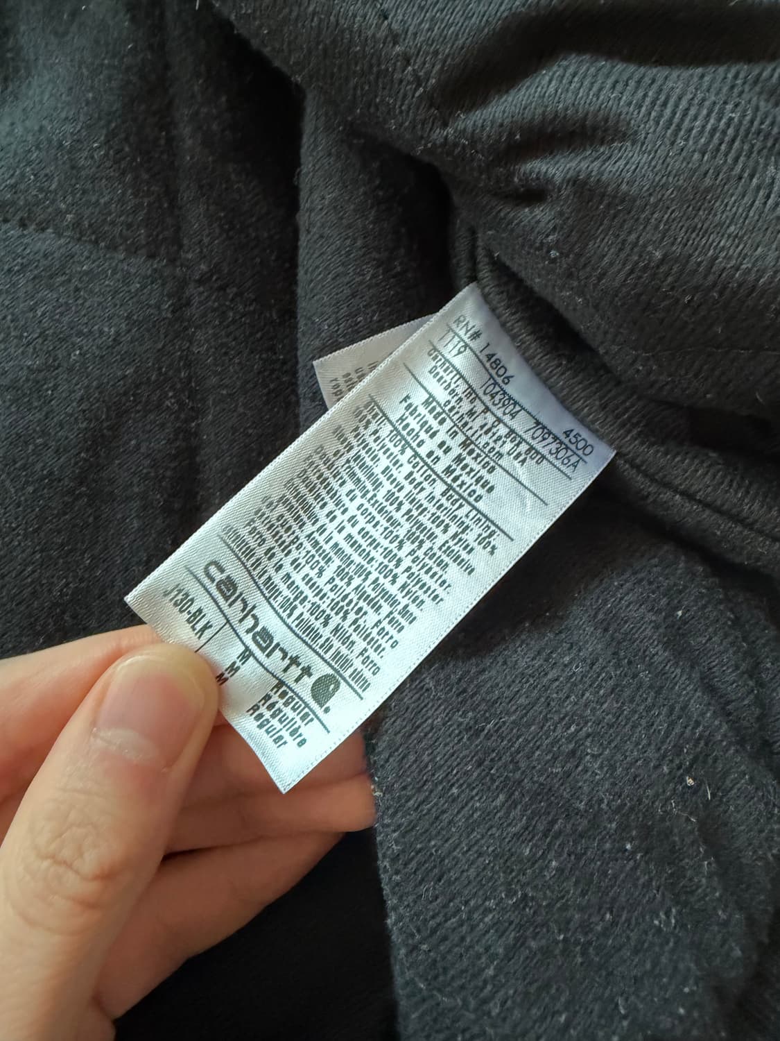 [M] 칼하트 j130 샌드스톤 덕 액티브 자켓 블랙 상품이미지3