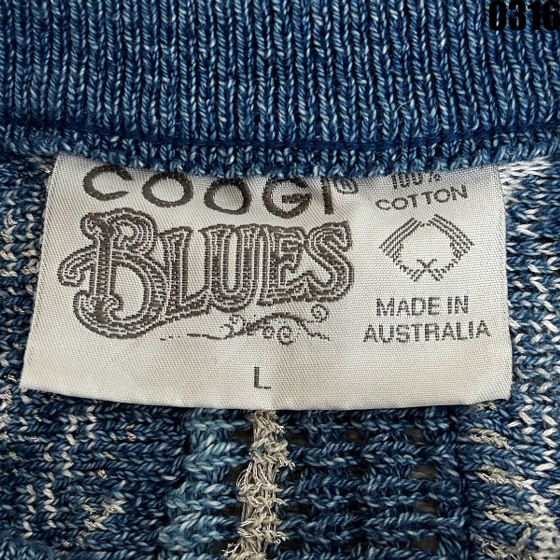 쿠지 케이블 니트 스웨터 L 0316 상품이미지4