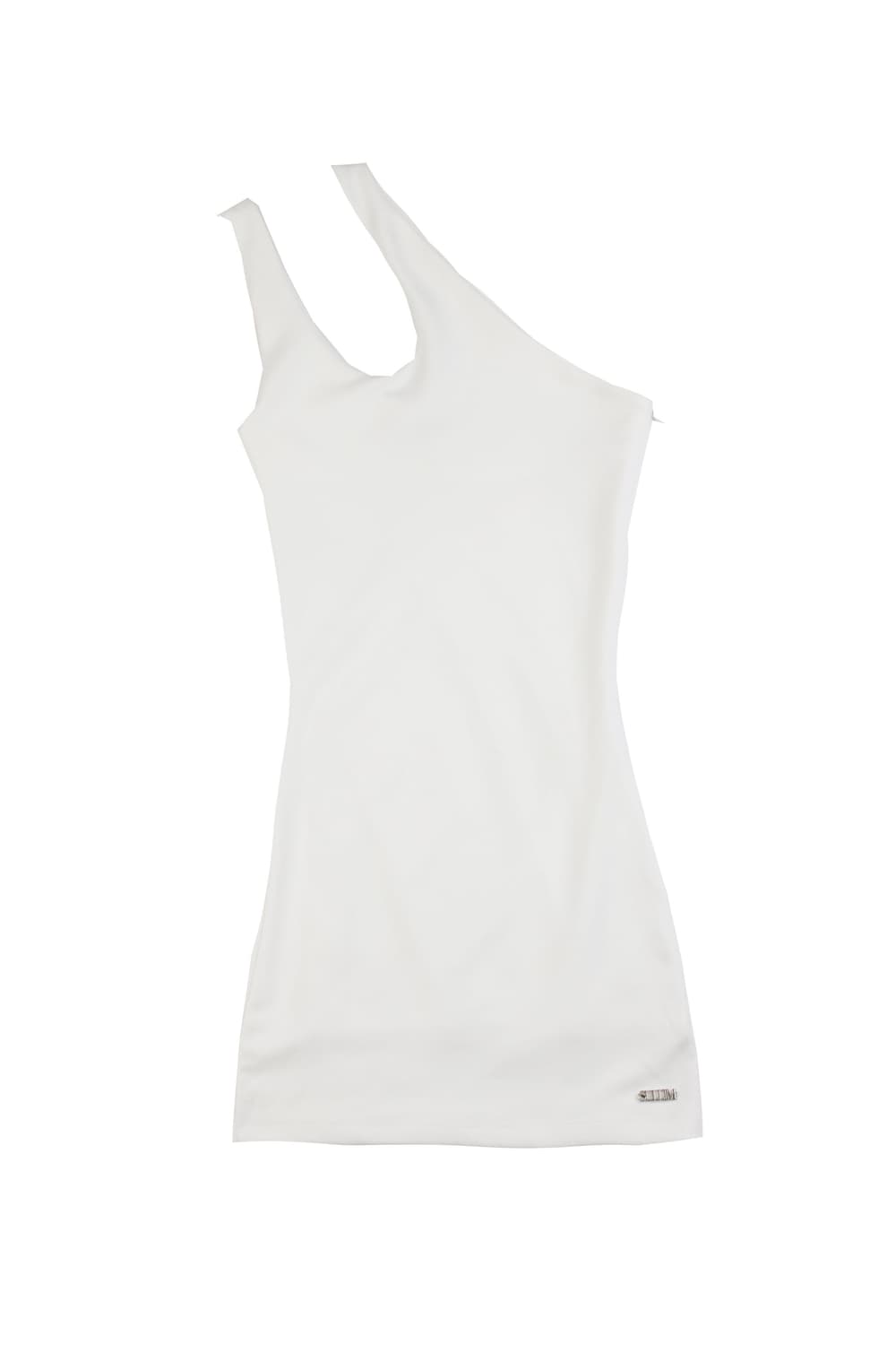 Sullim one shoulder dress 설림 원숄더드레스 화이트 상품이미지4