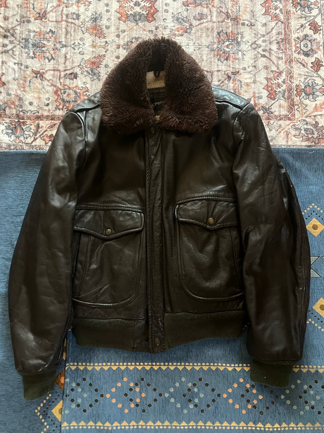 70s Usa 빈티지 Jc Penny G-1 Leather Jacket 상품이미지1