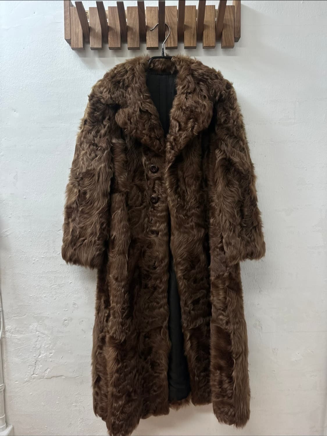 Real Shearling 100% 리얼 양털 롱 코트  상품이미지1