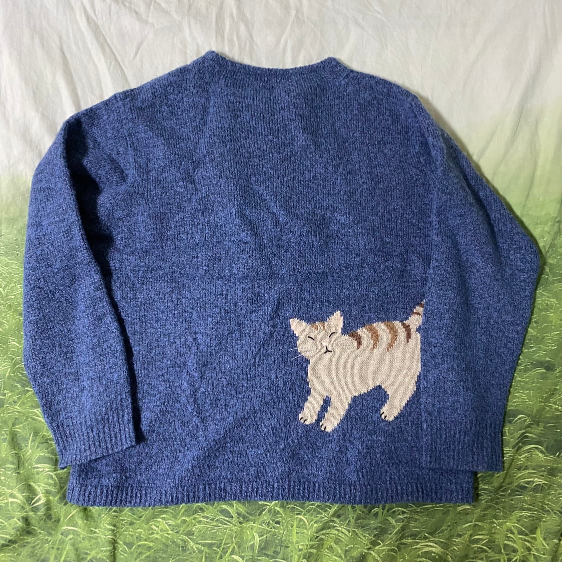 빈티지 고양이 니트 상품이미지4