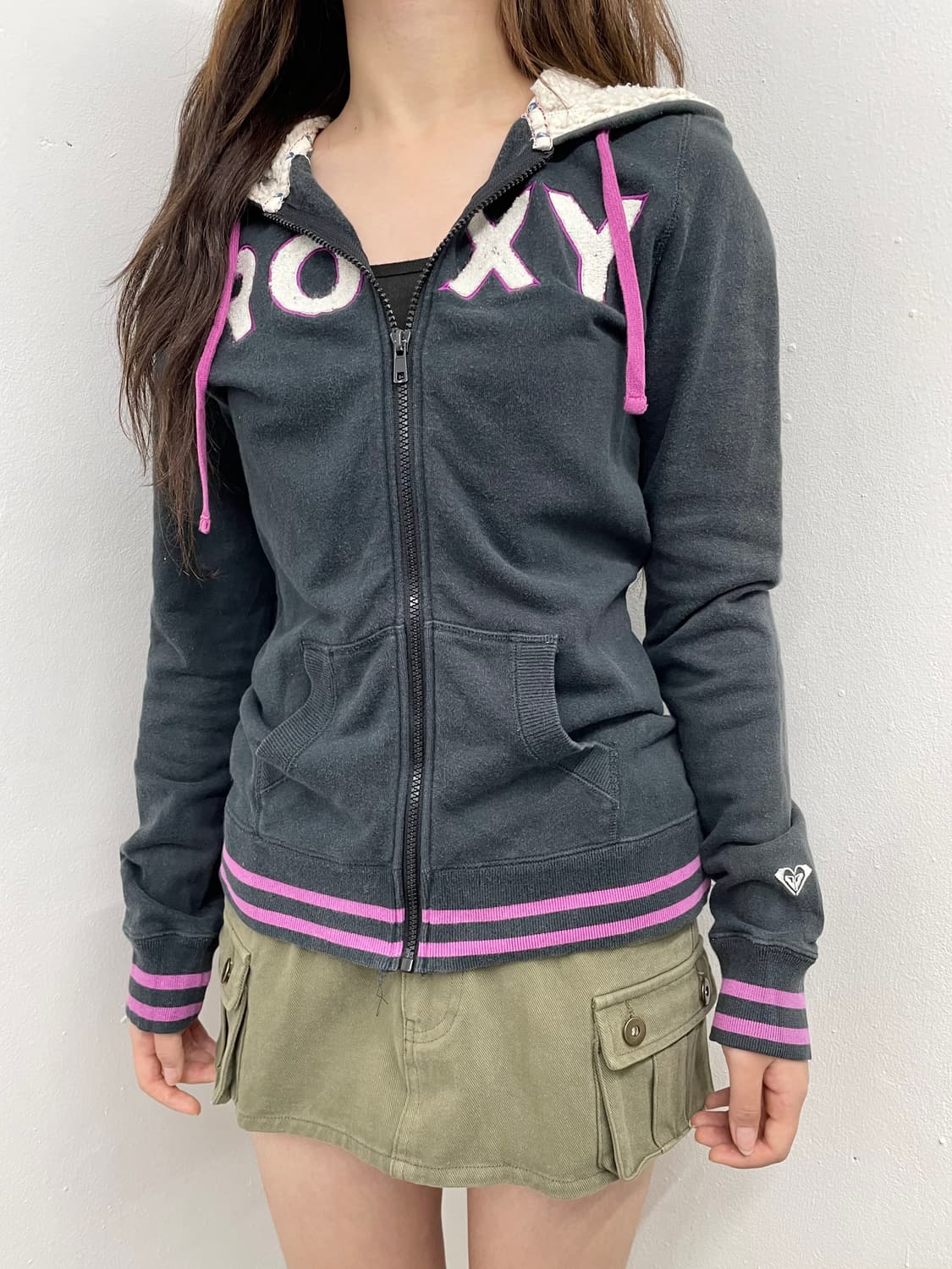 록시 로고 슬립 후드집업 상품이미지3