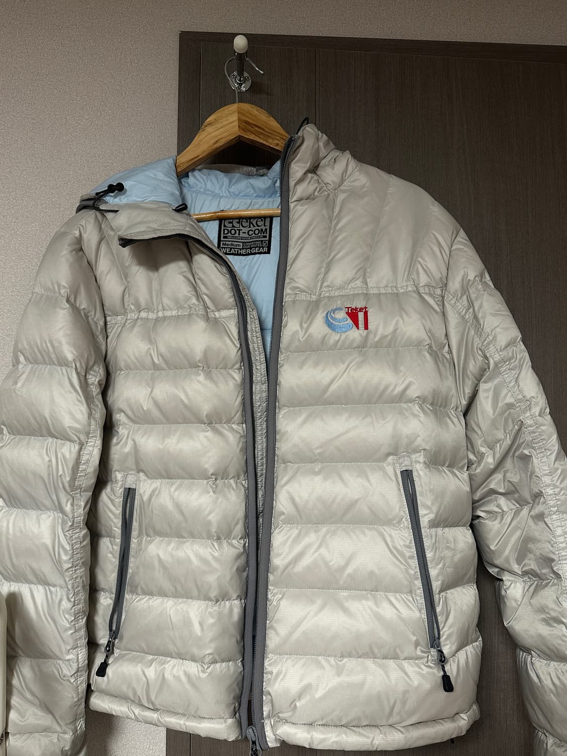 테켓 CT 라이트웨이트 다운 자켓 라이트 그레이 M 상품이미지3