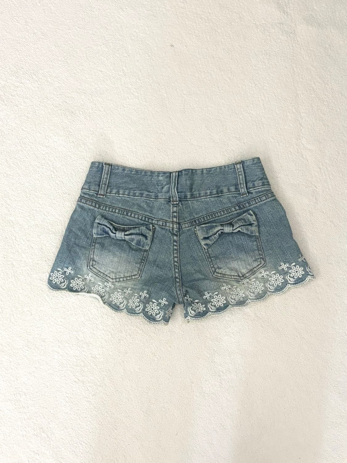 Lizlisa 리즈리사 히메카지 리본데님숏팬츠 리즈리사반바지 히메갸루라떼 상품이미지2