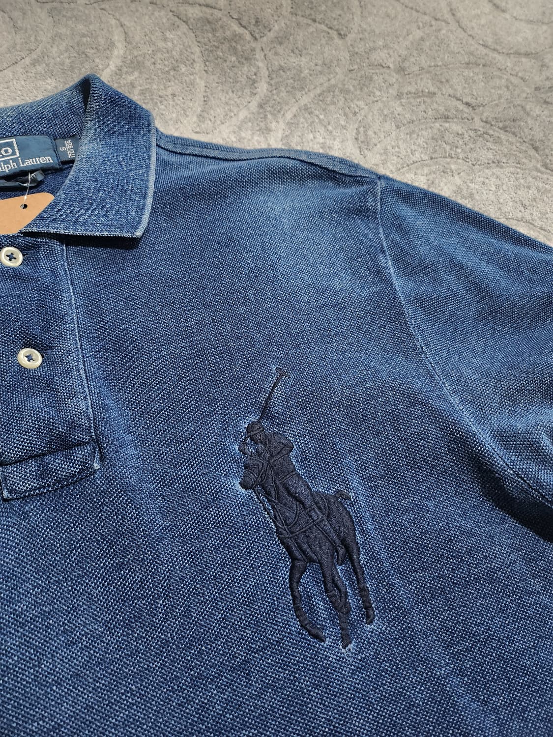 **폴로 랄프로렌 빅포니 인디고 워싱 반팔  S 상품이미지4