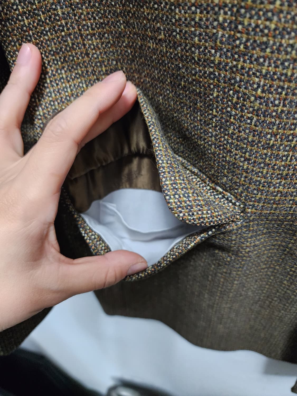 90s VOSLENZA 오버핏 더블브레스티드 블레이저 상품이미지3