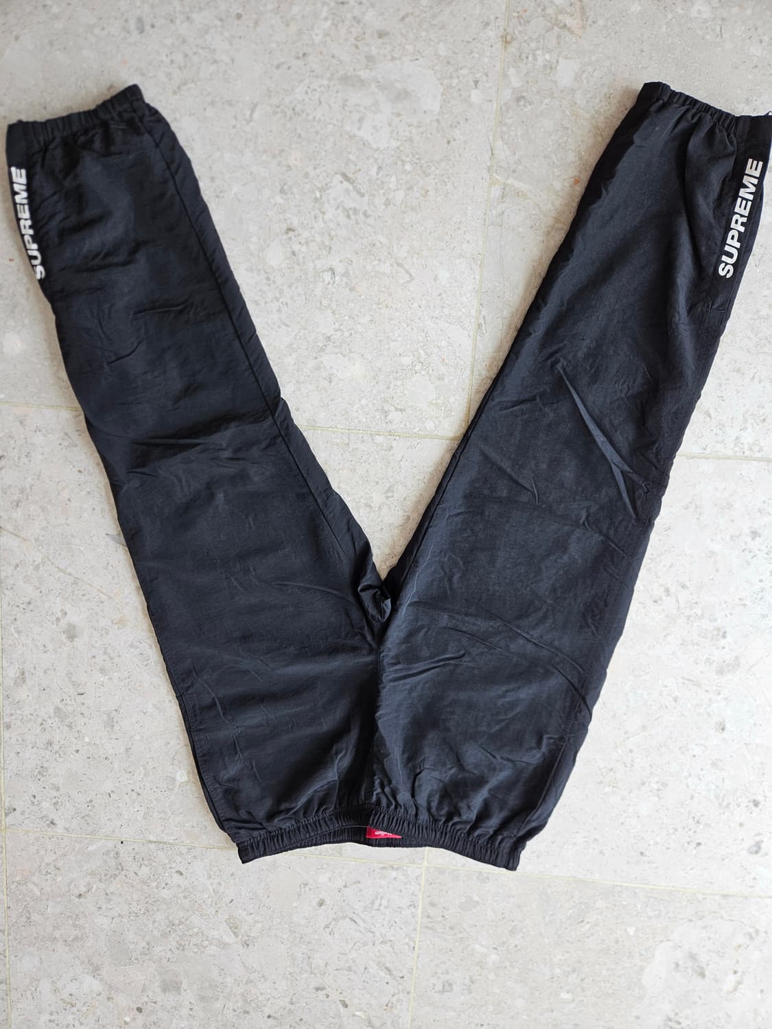 [M]슈프림 웜업 팬츠 블랙 상품이미지2
