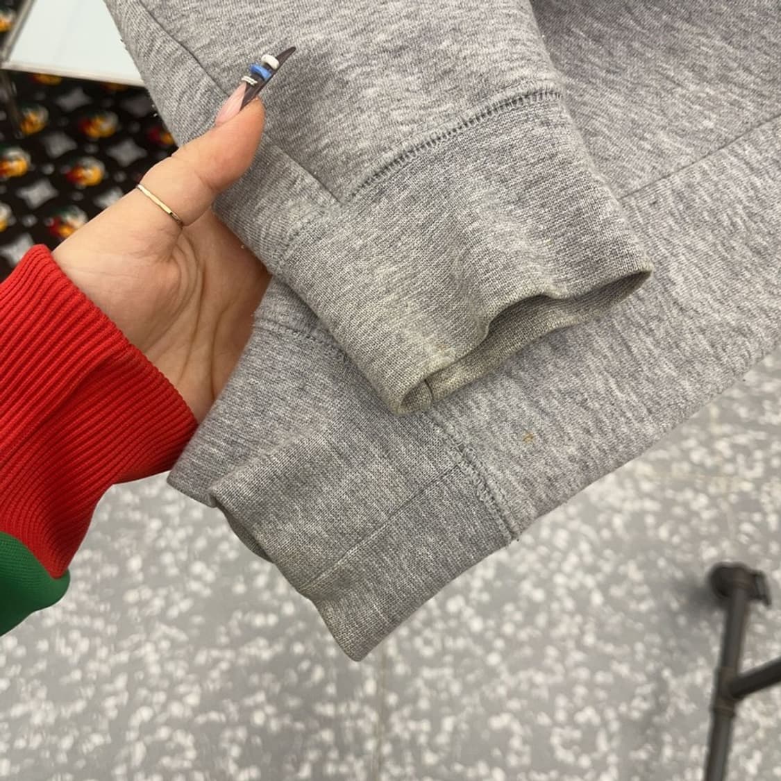 나이키SB 올드스쿨 프린팅 오버핏 약기모 후드티 M C07802 상품이미지8