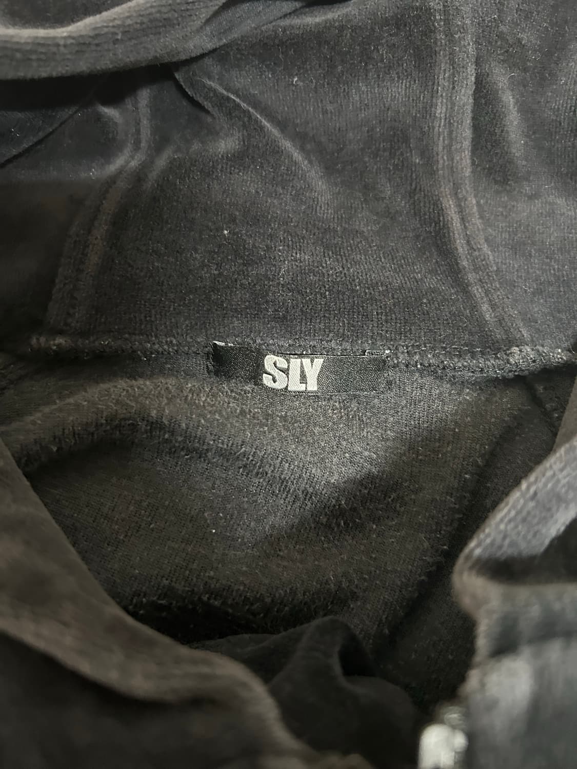 Sly 벨벳 투웨이 후드집업 상품이미지2