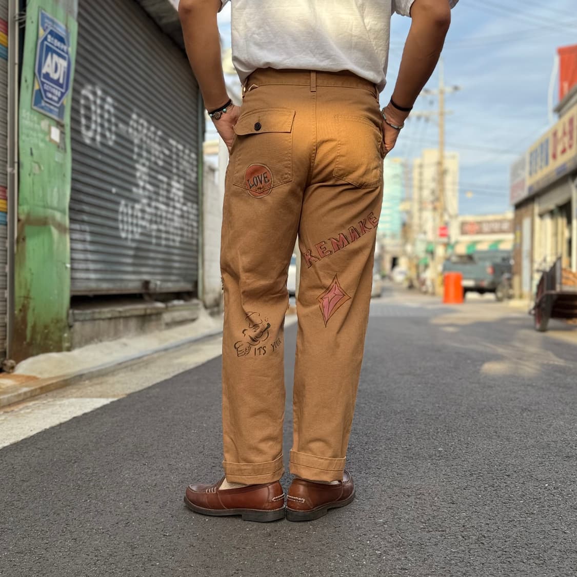 유니폼브릿지 노즈아트 시니어코드 코튼 퍼티그 팬츠 L 상품이미지9