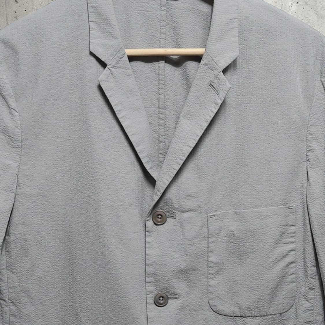 95 유니클로 르메르 시어서커 자켓 그레이 봄 초여름 상품이미지2