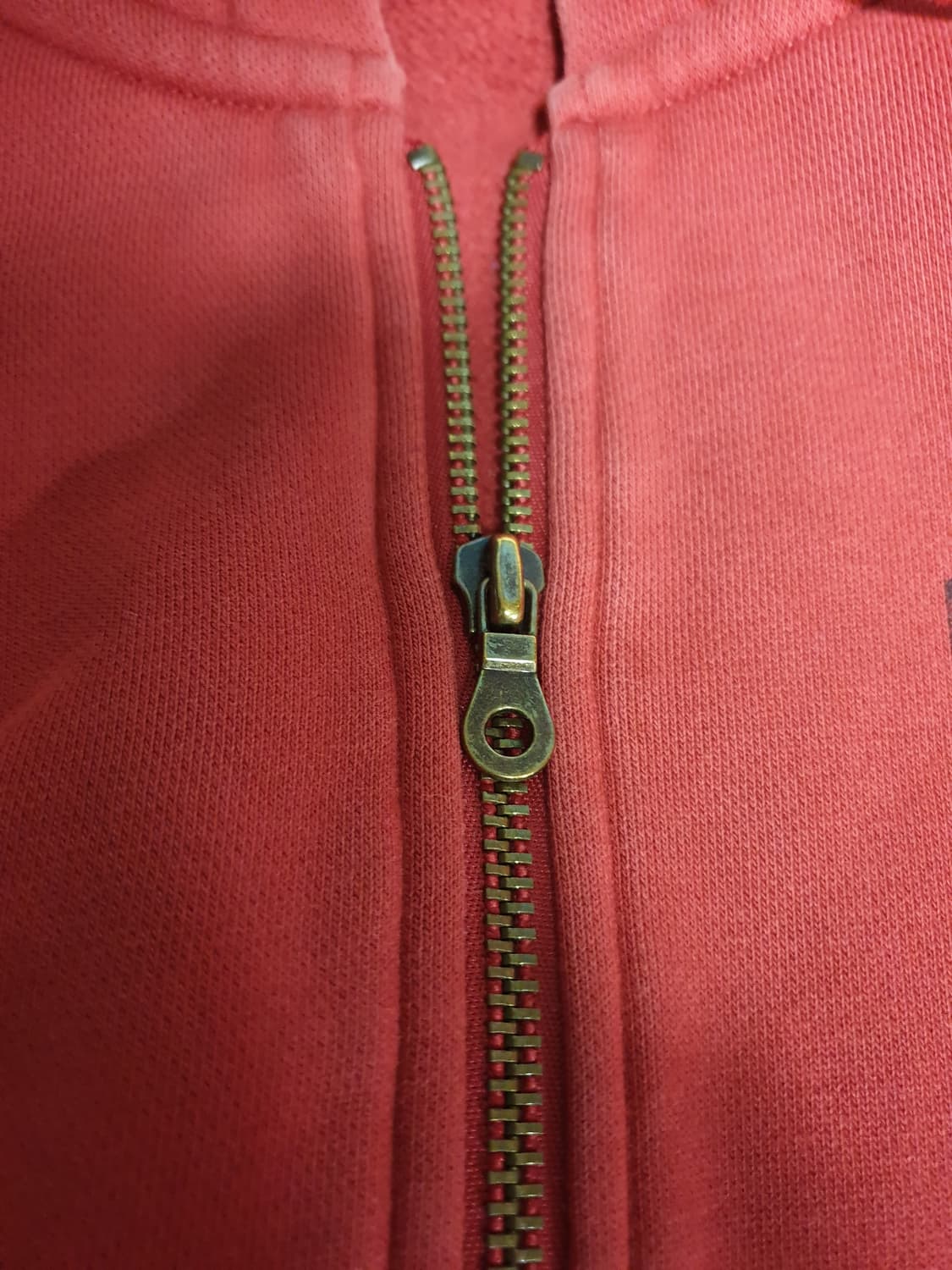 리바이스 워싱 클래식 501 기모 후드집업 빈티지레드 (S) 상품이미지4