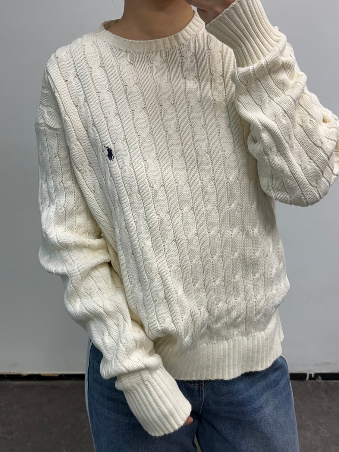 [M] 폴로골프 케이블 니트 상품이미지1