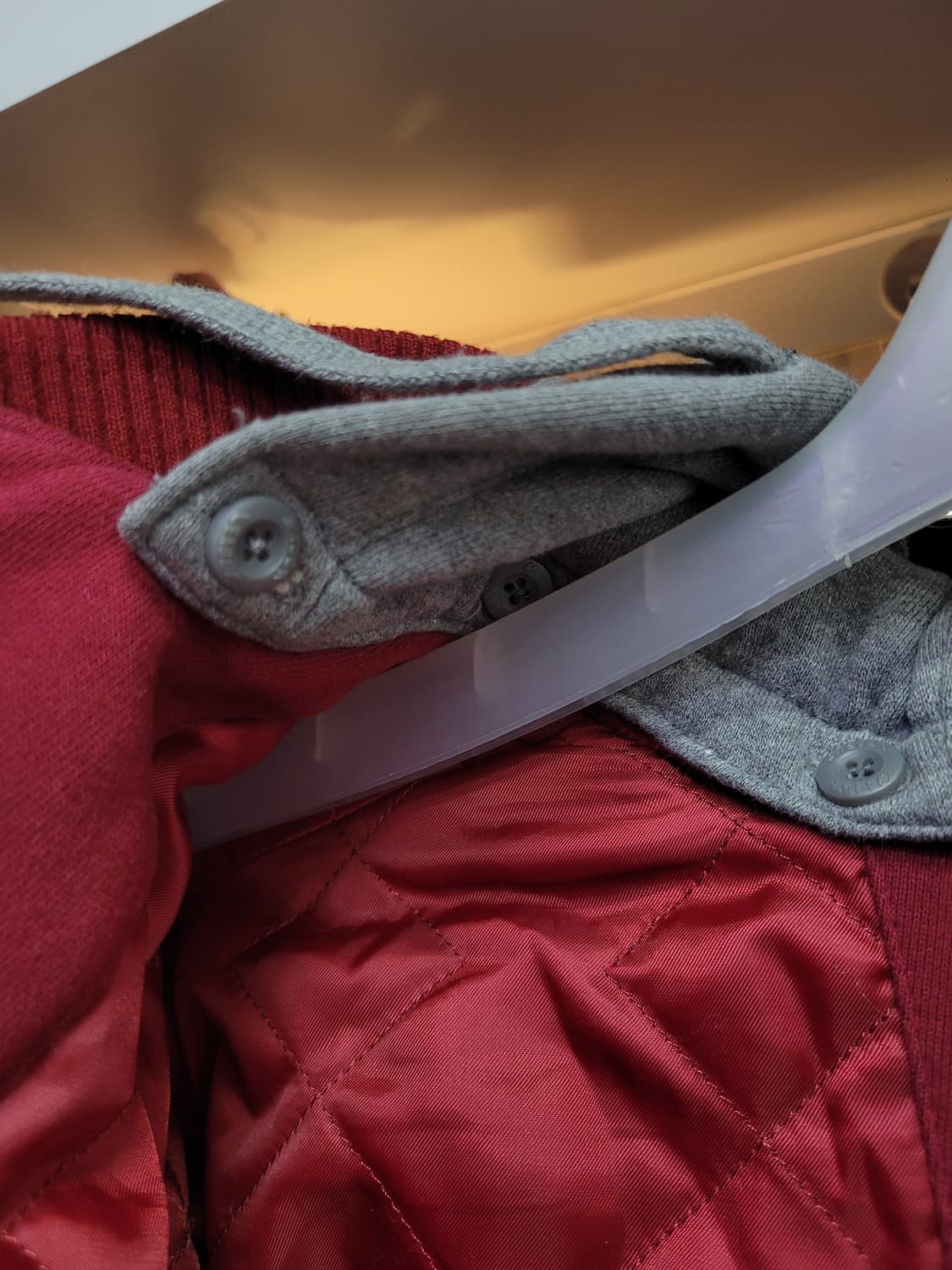 MLB 보스턴 레드삭스 후드 야구 점퍼 코튼 바시티 버건디 진네이비 상품이미지6