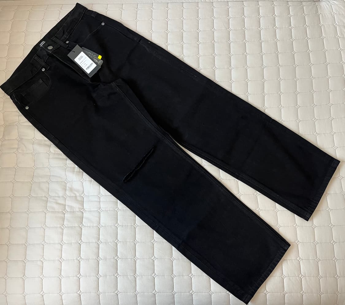 새상품) 무신사 스탠다드 슬래쉬 스트레이트 데님 팬츠 32 상품이미지1