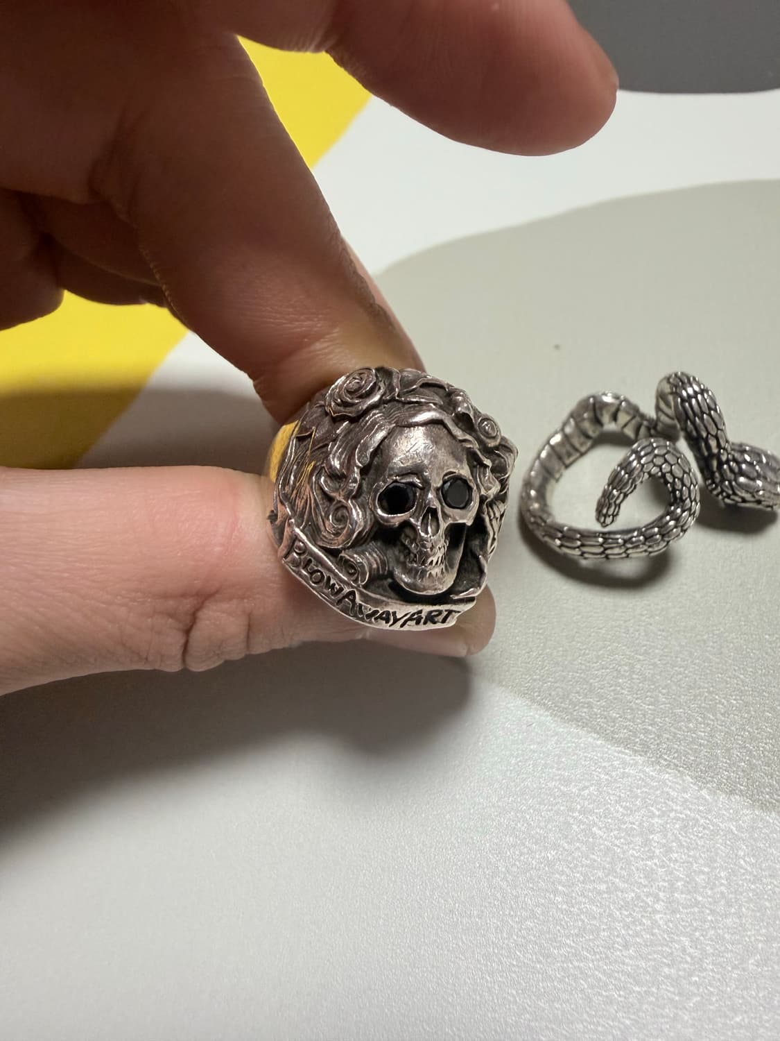 실버 925 반지 2개 상품이미지2