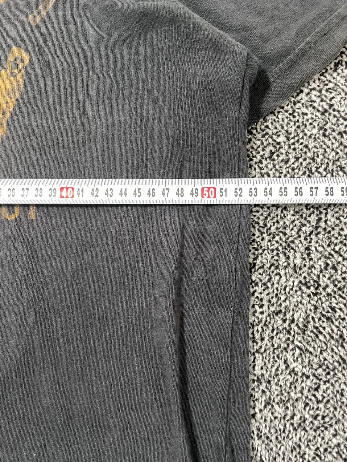 빈티지9. 칼하트 빈티지 워크웨어 빅로고 차콜 반팔 티셔츠 반팔티 상품이미지5