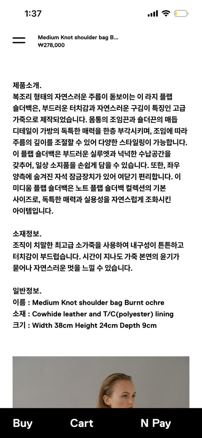 ROH SEOUL 로서울 퍼프 숄더백 / Taupe Beige 상품이미지10