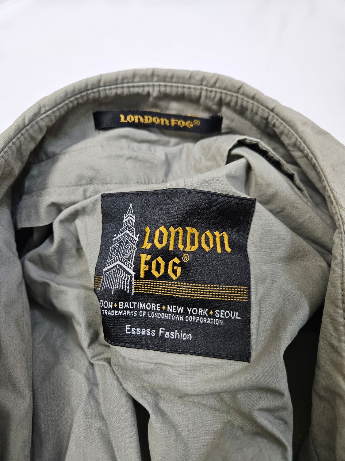런던포그 더블 견장 롱 트렌치코트 빈티지 그레이 46 (M) 상품이미지6