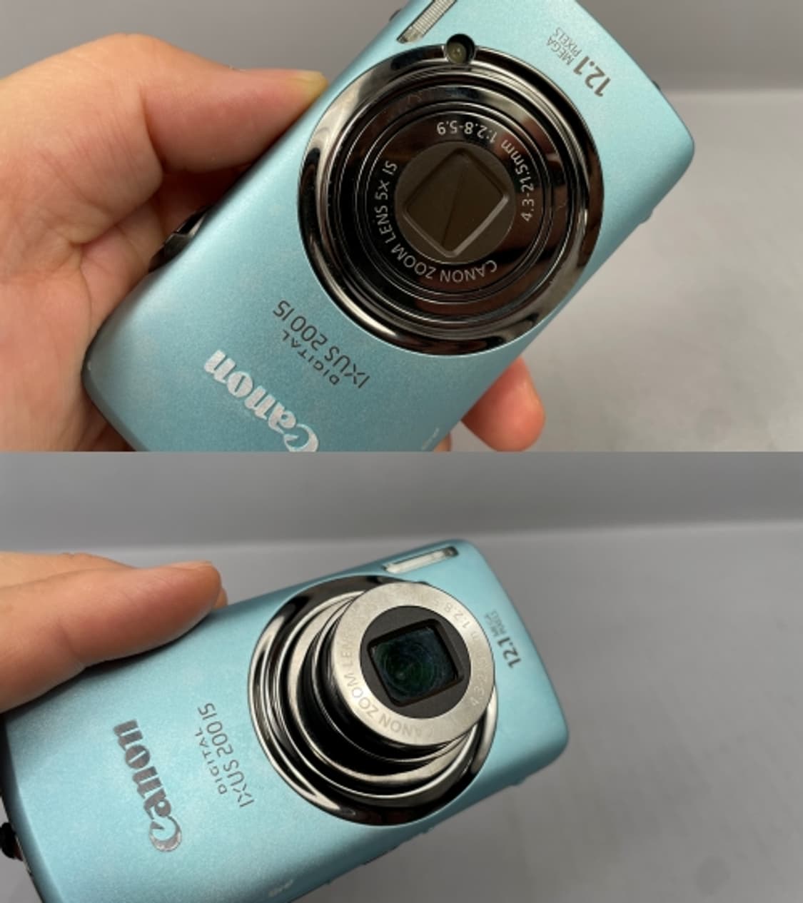 작례O 캐논 익서스 IXUS 200 IS 민트색 빈티지 디지털 카메라 상품이미지5