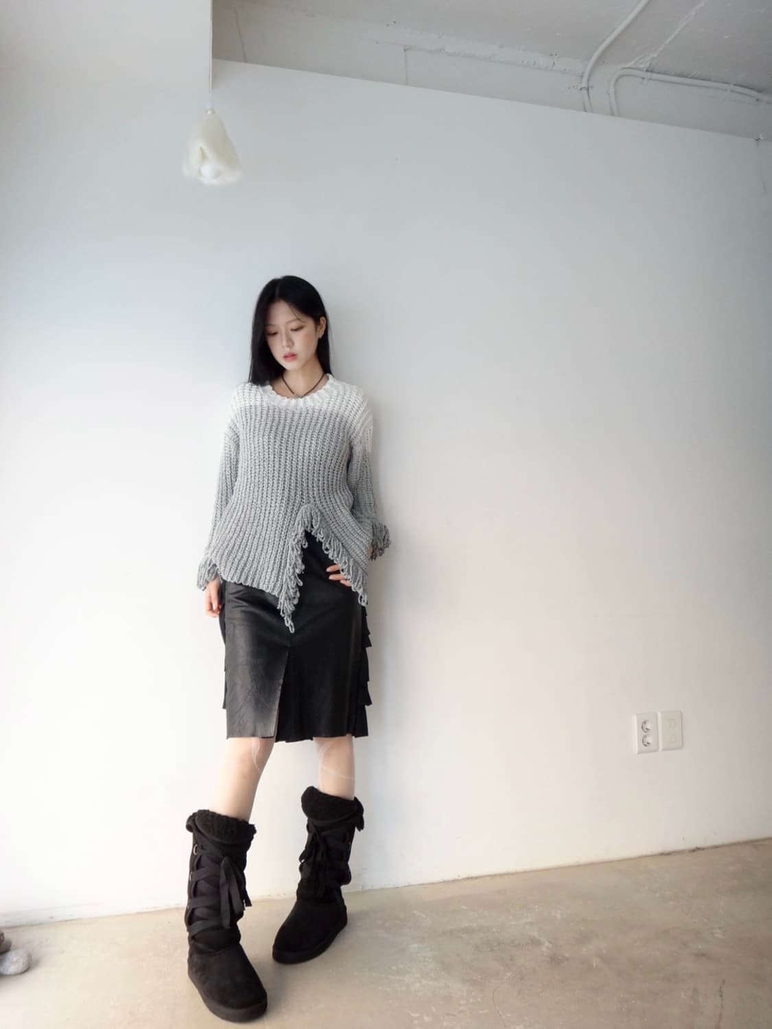 Fringe slit gradation knit  상품이미지2