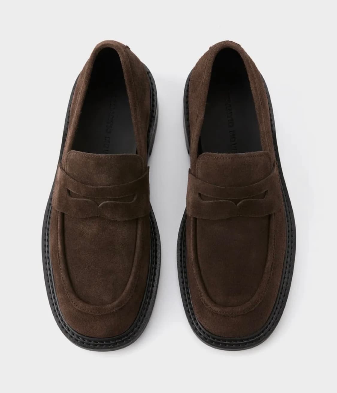 로맨틱무브 뉴 미니멀 스웨이드 로퍼(브라운) 상품이미지1