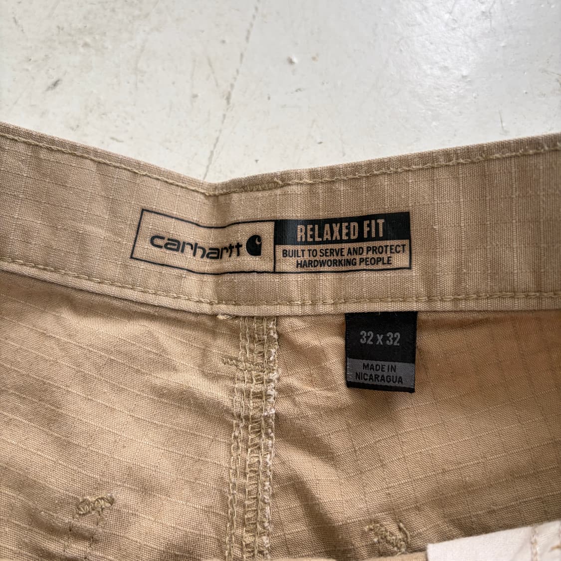 칼하트 빈티지 카고 워크 팬츠 32x32 상품이미지6