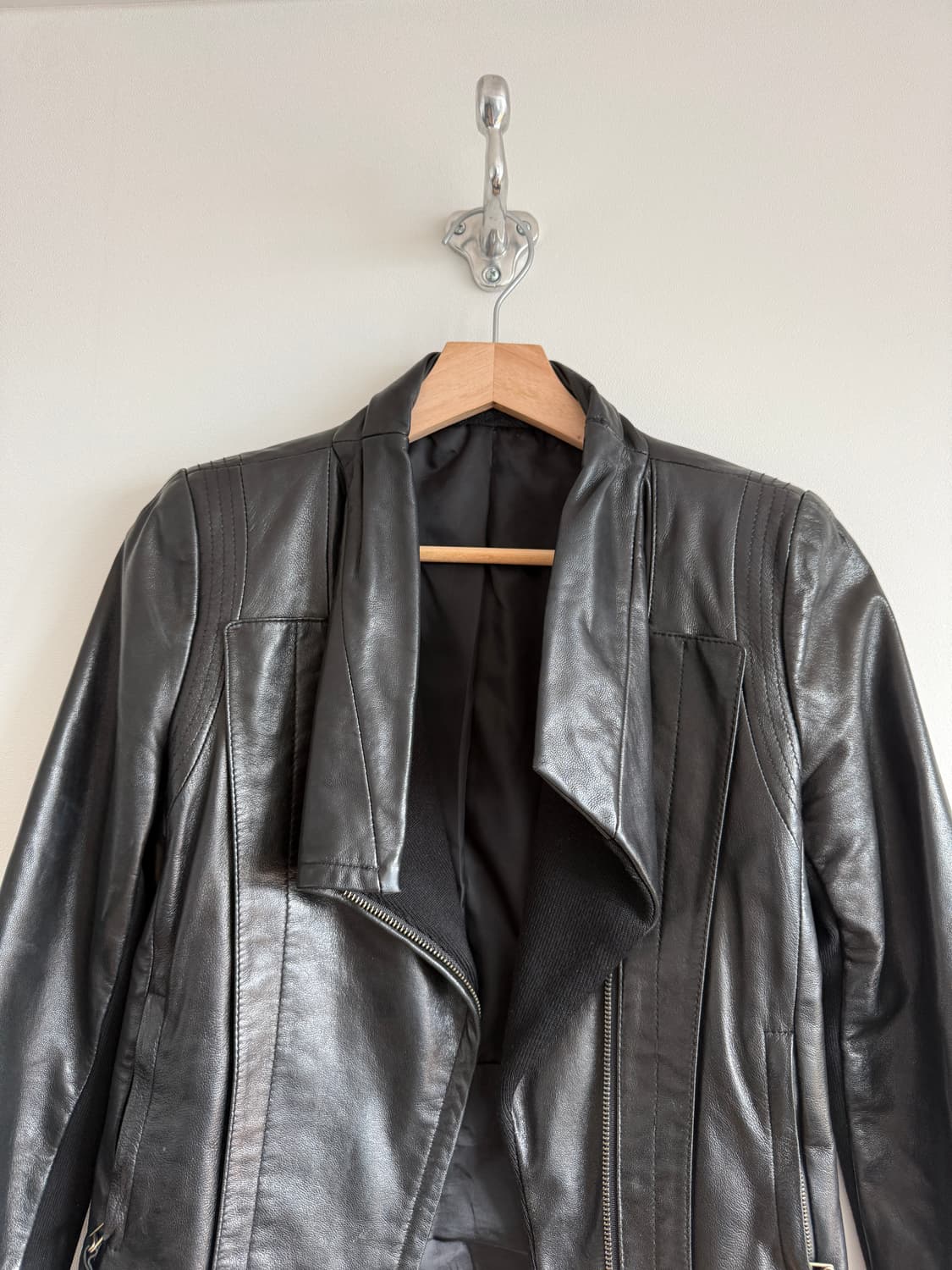Pre owned 램스킨 레더 자켓 상품이미지3