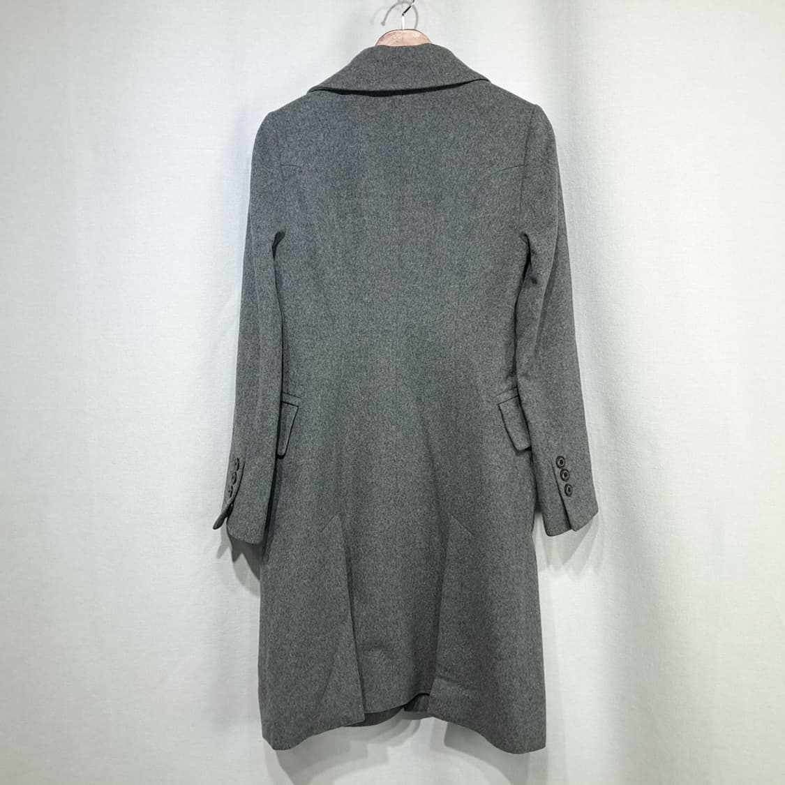 CN898 M 비비안웨스트우드 Anglomania 그레이 울 롱 코트 상품이미지10