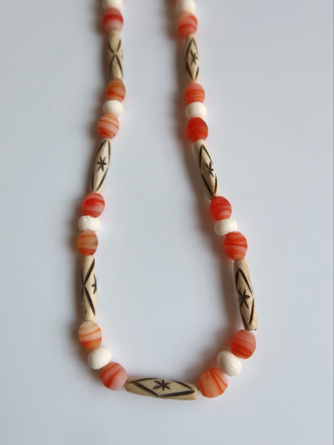 coral pattern bead necklace 상품이미지4