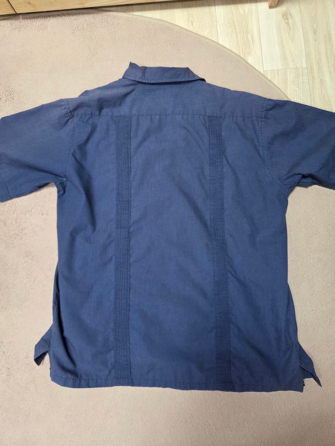 Guayabera 구아야베라 쿠바 셔츠 네이비 상품이미지3