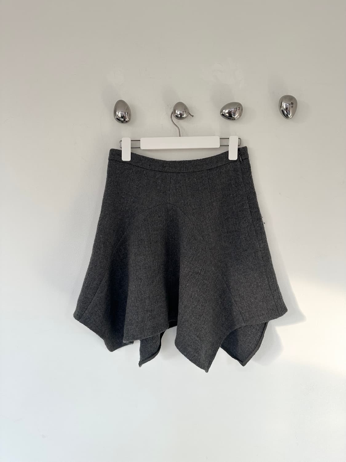 스텔라 맥카트니 비대칭 플레어 울 스커트 상품이미지3