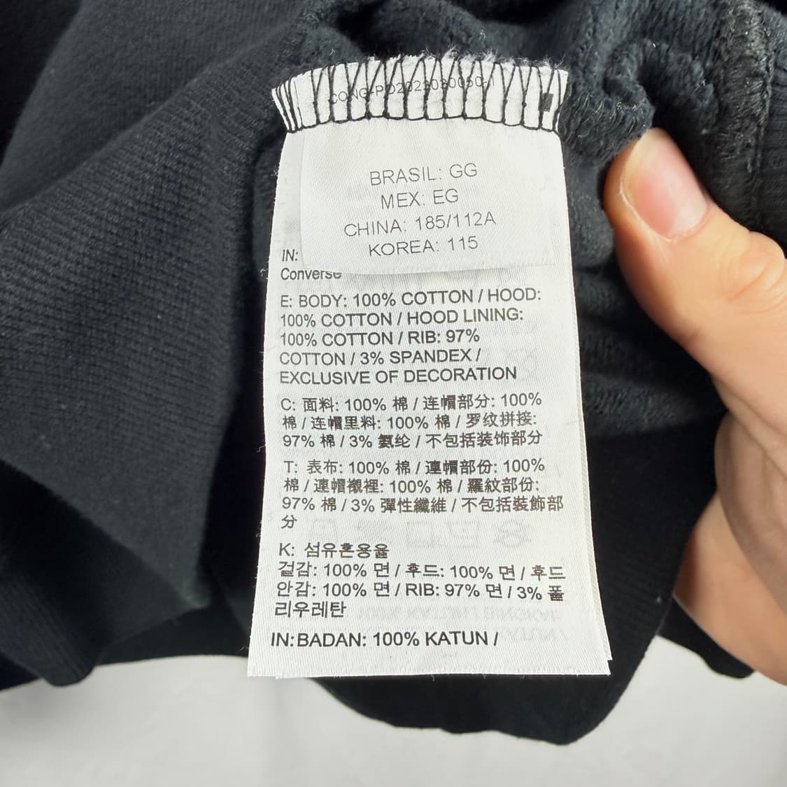 (115) 컨버스 x 리버풀 FC 루즈핏 후드 티 블랙 상품이미지4