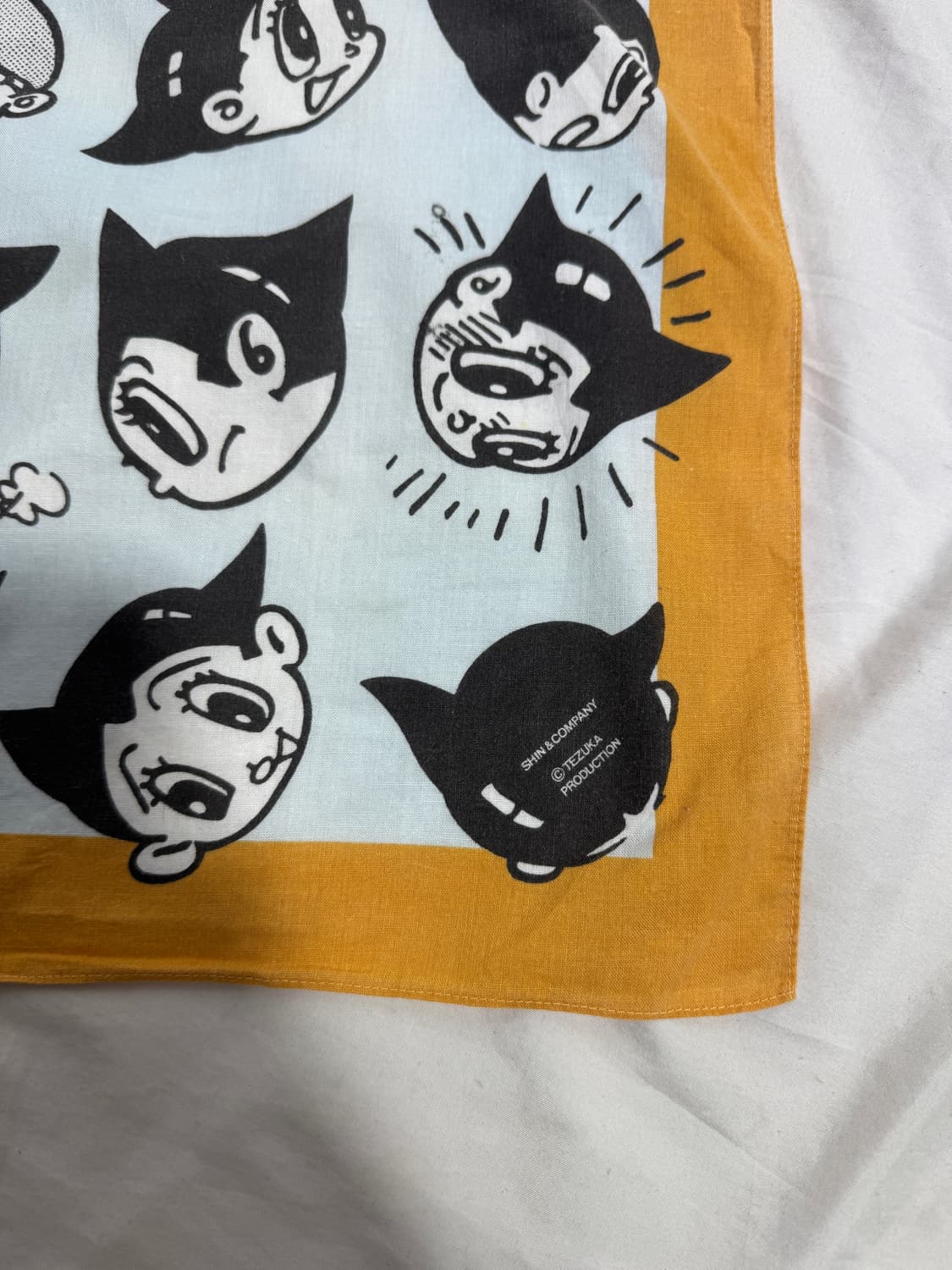 Tezuka production 아톰 프린트 반다나 행거치프 아스트로보이 상품이미지3