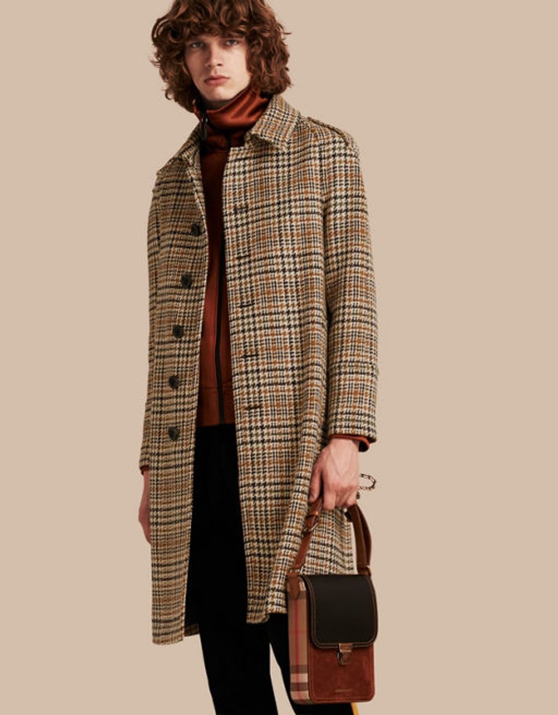 버버리 프로섬 타탄 체크 벨티드 공유 코트 상품이미지2
