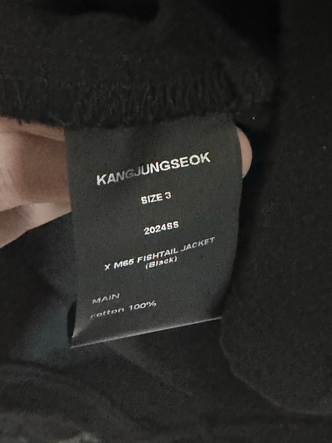 강정석 X M65 FISHTAIL JACKET (BLACK) 상품이미지4