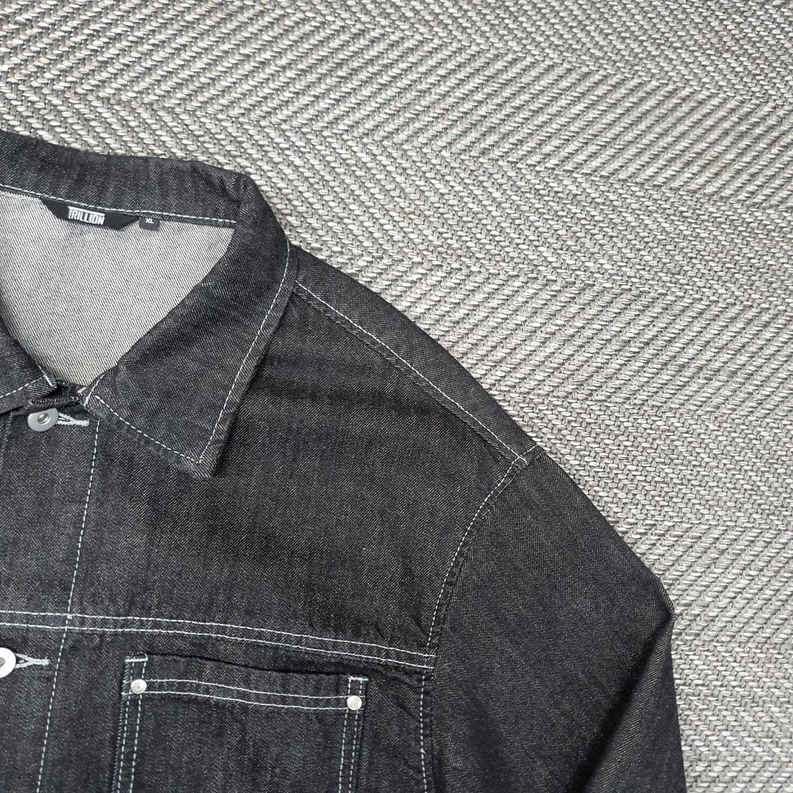 트릴리온 흑청 데님 청자켓 남자105 상품이미지3
