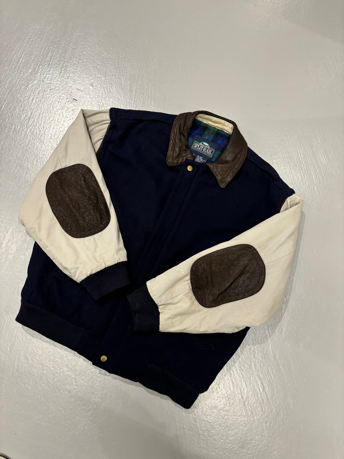 빈티지 울 가죽 패치 90's 빈티지 자켓   상품이미지8